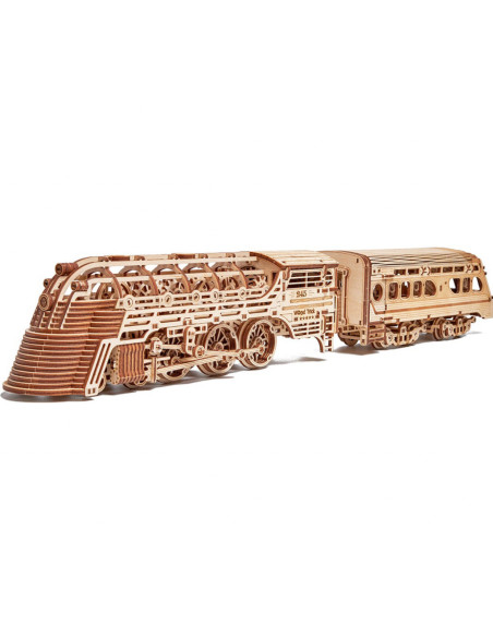 Puzzle 3D mecanic din lemn tren Atlantic Express,UD-00081
