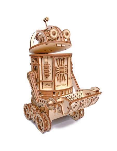 Puzzle 3D mecanic din lemn robot spatial,UD-00088