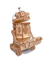 Puzzle 3D mecanic din lemn robot spatial,UD-00088