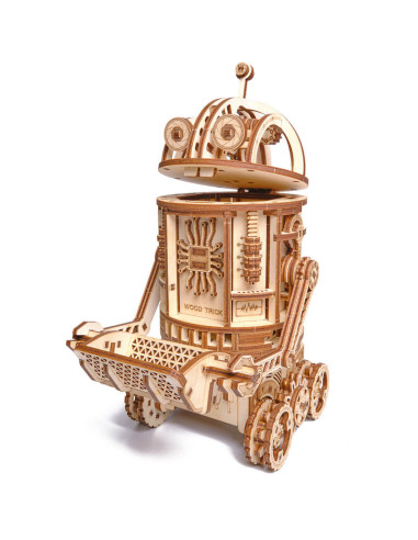 Puzzle 3D mecanic din lemn robot spatial,UD-00088
