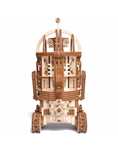 Puzzle 3D mecanic din lemn robot spatial,UD-00088