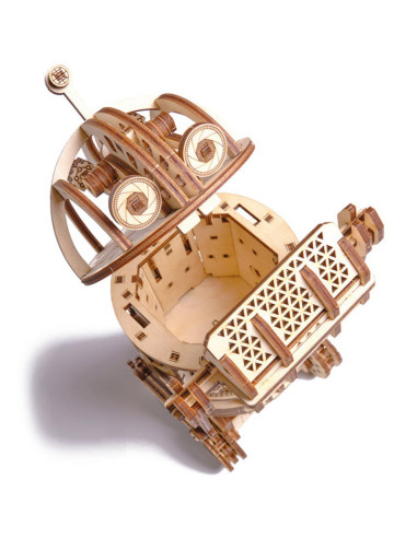 Puzzle 3D mecanic din lemn robot spatial,UD-00088