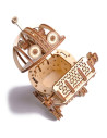 Puzzle 3D mecanic din lemn robot spatial,UD-00088