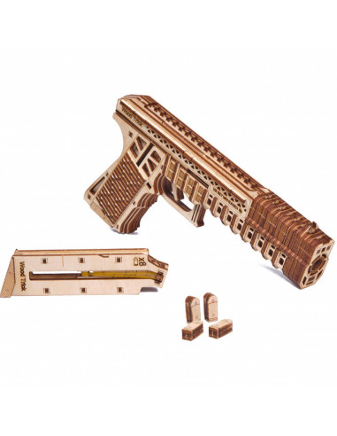 Puzzle 3D din lemn pistol Defenders gun,UD-00079