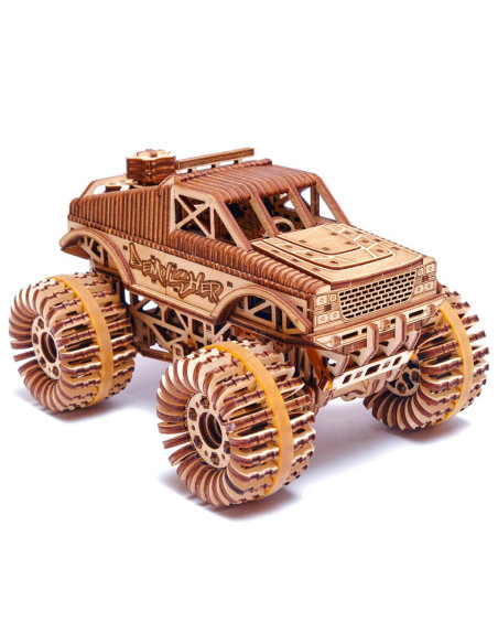 Puzzle 3D mecanic din lemn Monster Truck,UD-00050