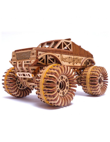 Puzzle 3D mecanic din lemn Monster Truck,UD-00050