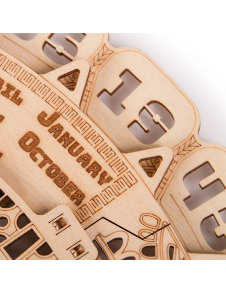 Puzzle 3D din lemn calendar Mayan,UD-00032