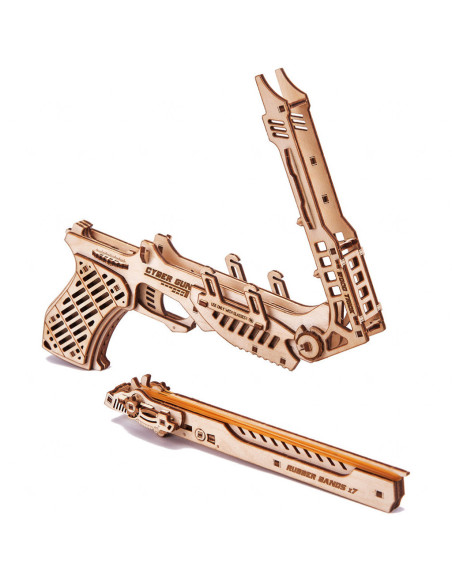 Puzzle 3D din lemn arma Cyber Gun,UD-00044