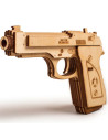 Puzzle 3D din lemn pistol M1 si poligon de tragere,UD-00010