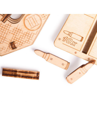 Puzzle 3D din lemn pusca de asalt USG-2,UD-00025