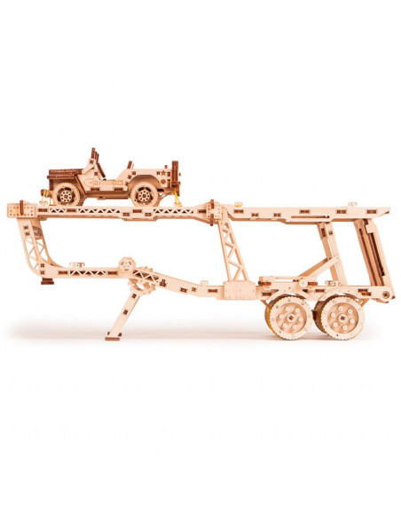 Puzzle 3D din lemn remorca auto pentru tirul Big Rig,UD-00018