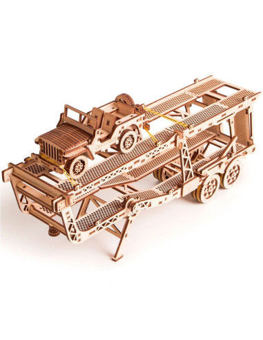 Puzzle 3D din lemn remorca auto pentru tirul Big Rig,UD-00018