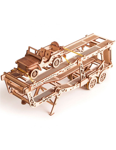 Puzzle 3D din lemn remorca auto pentru tirul Big Rig,UD-00018