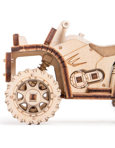Puzzle 3D mecanic din lemn ATV,UD-S1