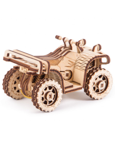 Puzzle 3D mecanic din lemn ATV,UD-S1