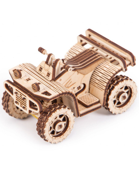 Puzzle 3D mecanic din lemn ATV,UD-S1