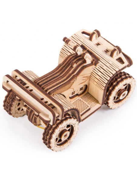 Puzzle 3D mecanic din lemn ATV,UD-S1