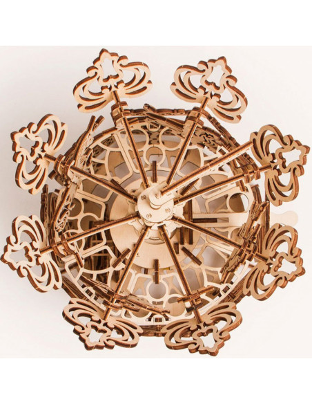 Puzzle 3D mecanic din lemn carusel,UD-00011