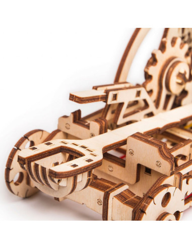 Puzzle 3D mecanic din lemn catapulta,UD-00009