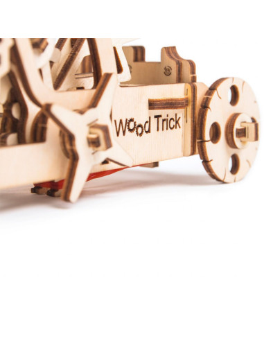 Puzzle 3D mecanic din lemn catapulta,UD-00009