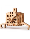 Puzzle 3D mecanic din lemn macara cu container,UD-00005