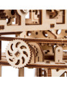 Puzzle 3D mecanic din lemn macara cu container,UD-00005