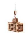 Puzzle 3D mecanic din lemn macara cu container,UD-00005