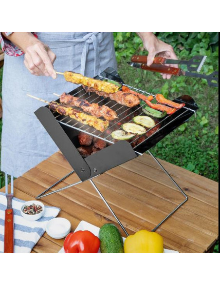 Mini gratar portabil pliabil pe carbuni Foldecue,BG-V0103493