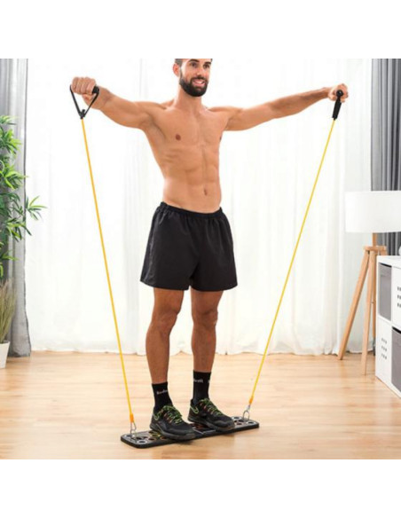 Aparat multifunctional pentru sport acasa cu benzi de