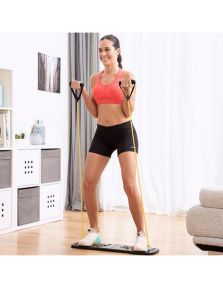 Aparat multifunctional pentru sport acasa cu benzi de