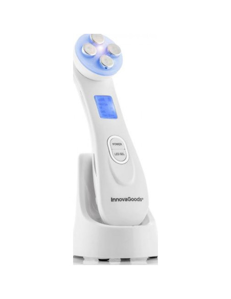 Aparat de masaj facial cu radiofrecventa, fototerapie si