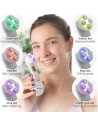 Aparat de masaj facial cu radiofrecventa, fototerapie si