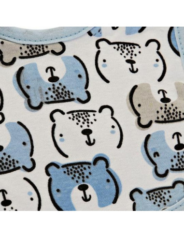 Set de 2 bavetici din bumbac diverse culori Dkd Home