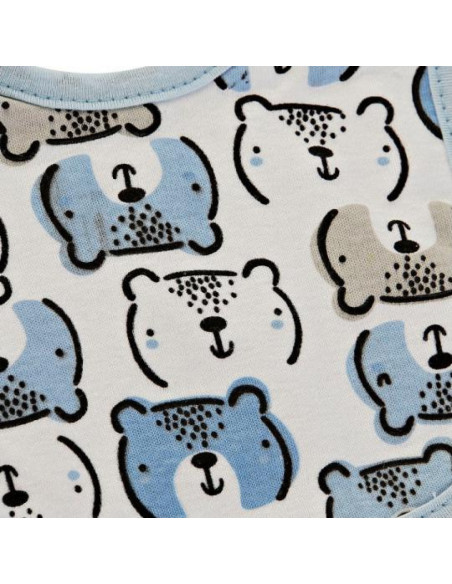 Set de 2 bavetici din bumbac diverse culori Dkd Home