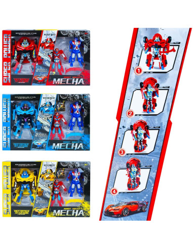 Robot transformabil, 3 buc/set,ROB-688-105