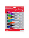 Set 12 markere tabla magnetica cu burete DACO Set 12 markere tabla magnetica cu burete DACO