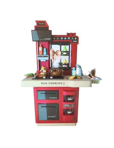 Play set bucatarie, cu lumina si sunet, roz,ROB-858B