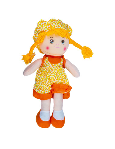 Papusa din material textil, 40 cm,ROB-102