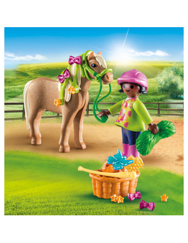 Playmobil - Figurina Fetita Cu Ponei,70060