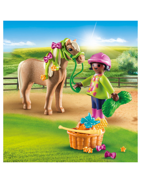 Playmobil - Figurina Fetita Cu Ponei,70060