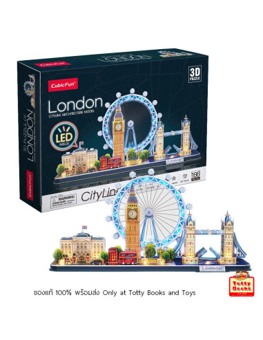 Cubic Fun - Puzzle 3D Led Londra 186 Piese,CUL532h