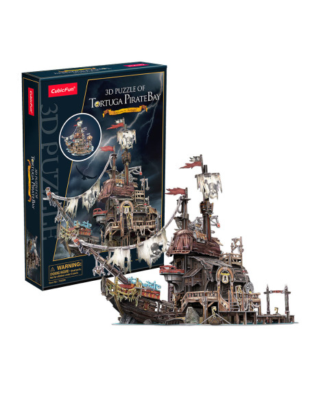 Cubic Fun - Puzzle 3D Nava Pirati 218 Piese,CUT4039h