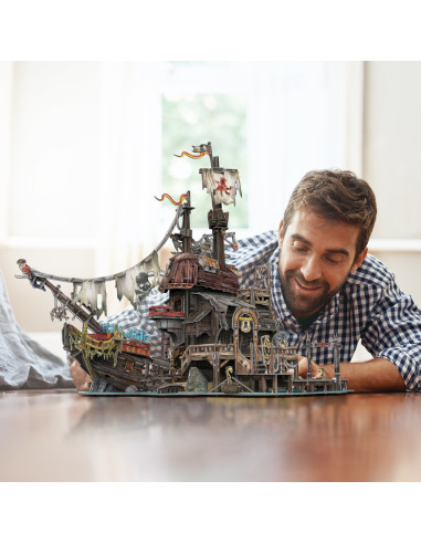 Cubic Fun - Puzzle 3D Nava Pirati 218 Piese,CUT4039h