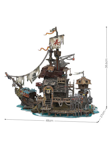 Cubic Fun - Puzzle 3D Nava Pirati 218 Piese,CUT4039h