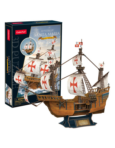 Cubic Fun - Puzzle 3D Nava Santa Maria 204 Piese,CUT4038h