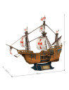 Cubic Fun - Puzzle 3D Nava Santa Maria 204 Piese,CUT4038h