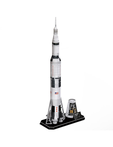 Cubic Fun - Puzzle 3D Nasa - Apollo Saturn V 136 Piese,CUDS1059h