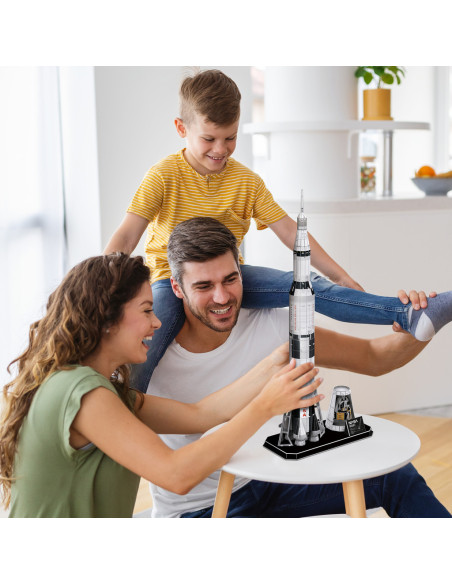Cubic Fun - Puzzle 3D Nasa - Apollo Saturn V 136 Piese,CUDS1059h