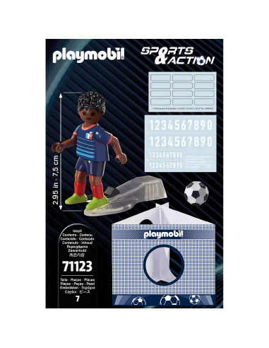 Playmobil - Jucator De Fotbal Francez Liga A,71123