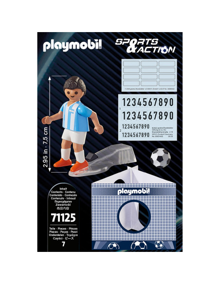 Playmobil - Jucator De Fotbal Argentinian,71125